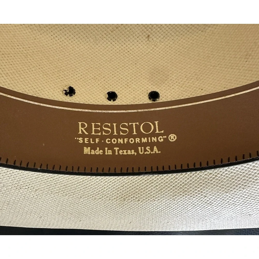 Resistol Self Conforming 4X‎ Shantung Panama Long Oval Size 7 Made In Texas USA